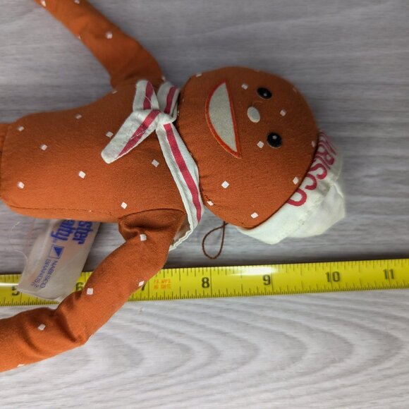 Vintage Nabisco 10" Tall Mr. Salty Stuffed Plush Pretzel Doll Sailor Hat - Picture 9 of 11